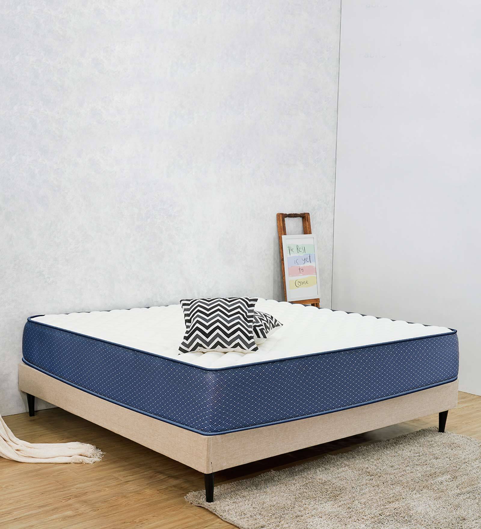 Buy Quilted EPE Foam 6 inch Memory Foam King Size Mattress in Blue
