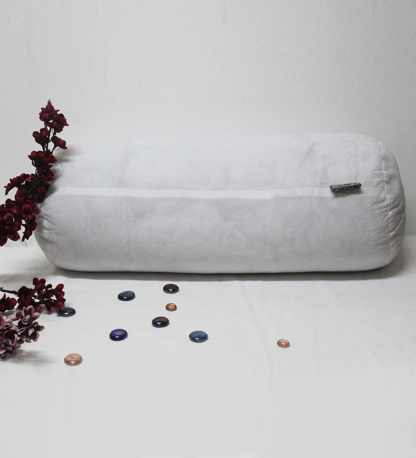 Buy White Polyester 24 x 9 Inch Micro Fibre Silknise Bolster Filler by