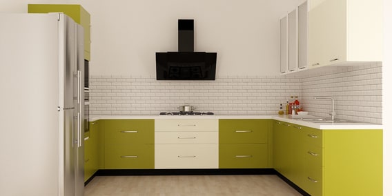 U Shaped Modular Kitchen Images rachael u shaped modular kitchen designed in bwr ply with ivory olive laminate