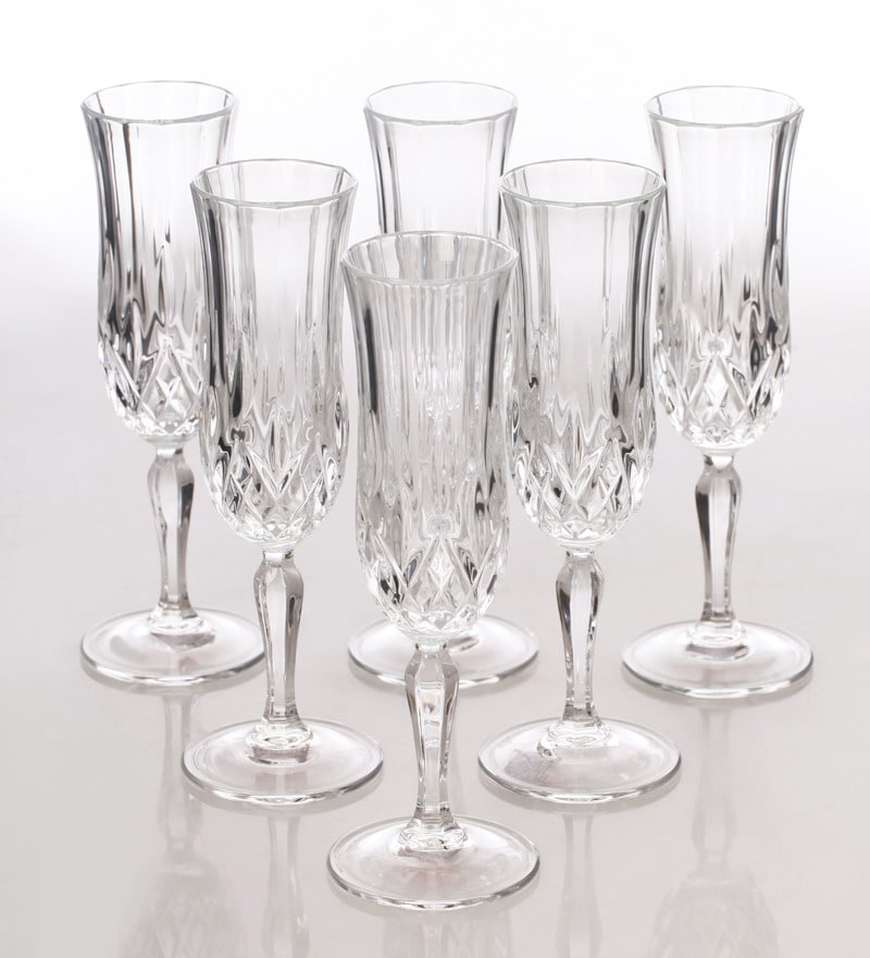 Buy RCR Opera Calice Champagne Flute 30 ML Wine Glass Set of 6 Online