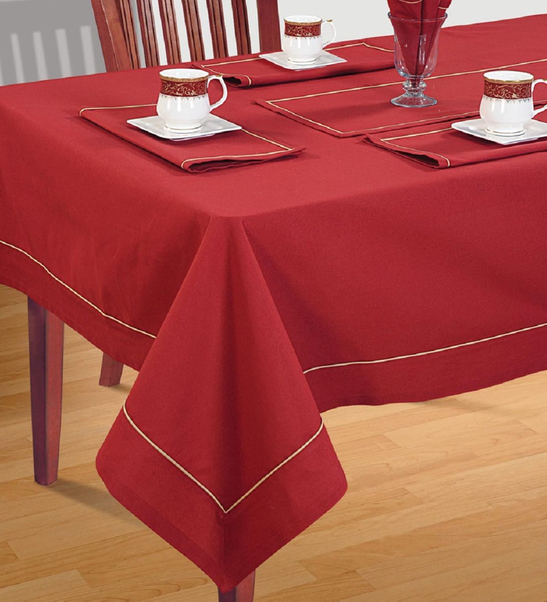Buy Latico (118x70) Red Cotton Table Cloth at 35 OFF by Swayam Pepperfry