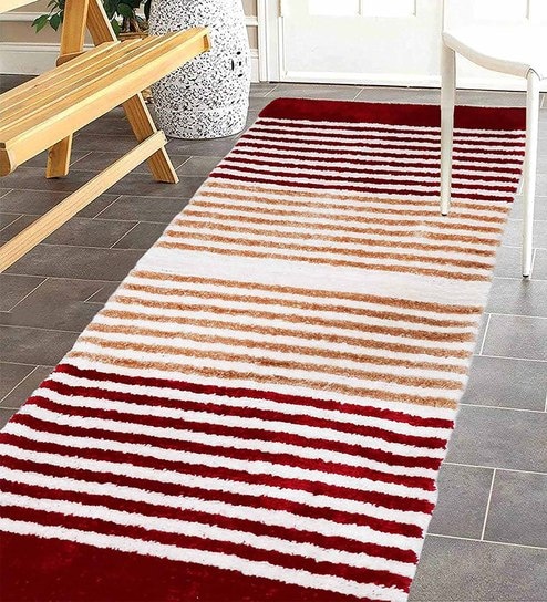 Red Polyester 24 x 60 Inches Machine Made Floor Runner deal from pepperfry Red Polyester 24 x 60 Inches Machine Made Floor Runner deal from pepperfry