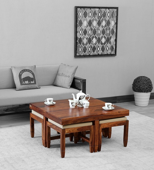 coffee table set with stools