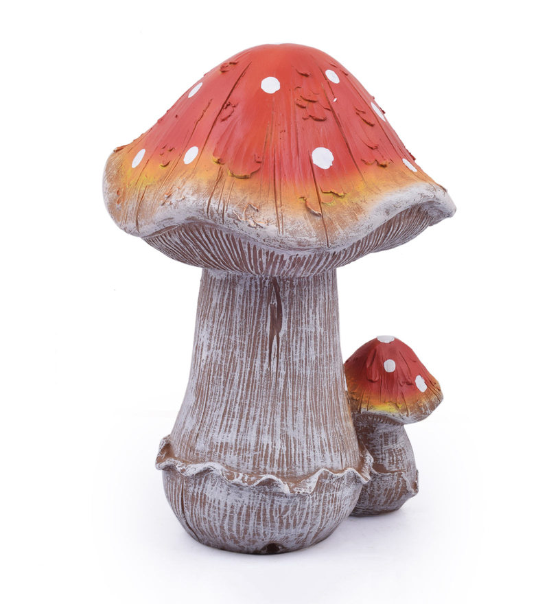 resin mushroom garden decor