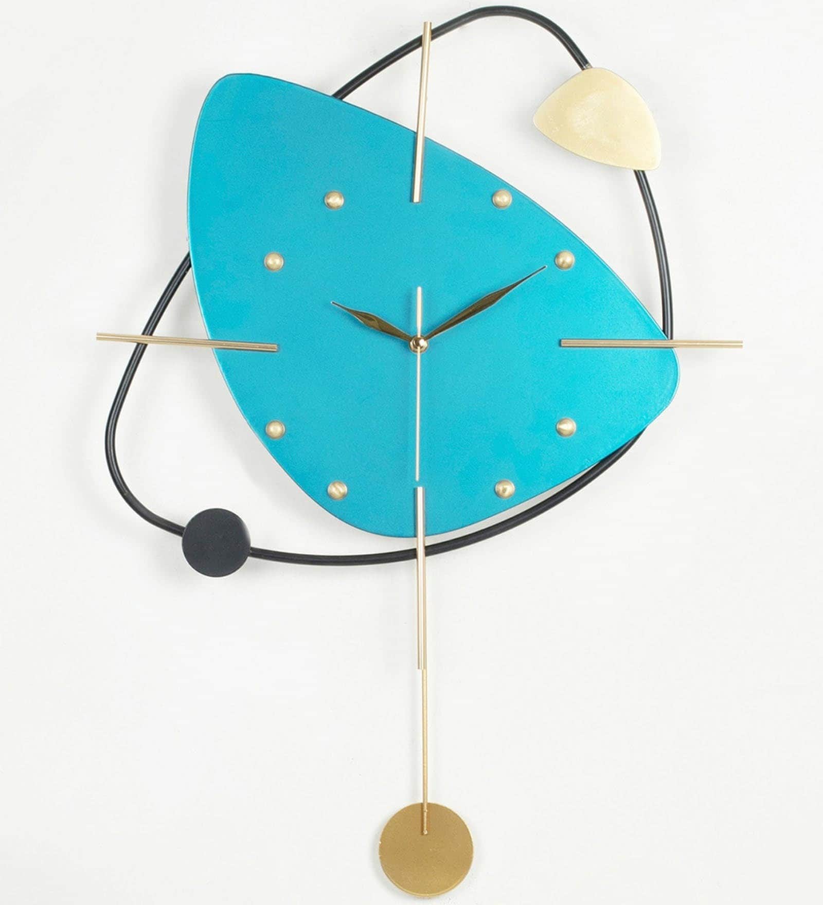 Buy Rhythm Triangular Metal Pendulum Wall Clock by HomeTown Online Pendulum Clocks Wall