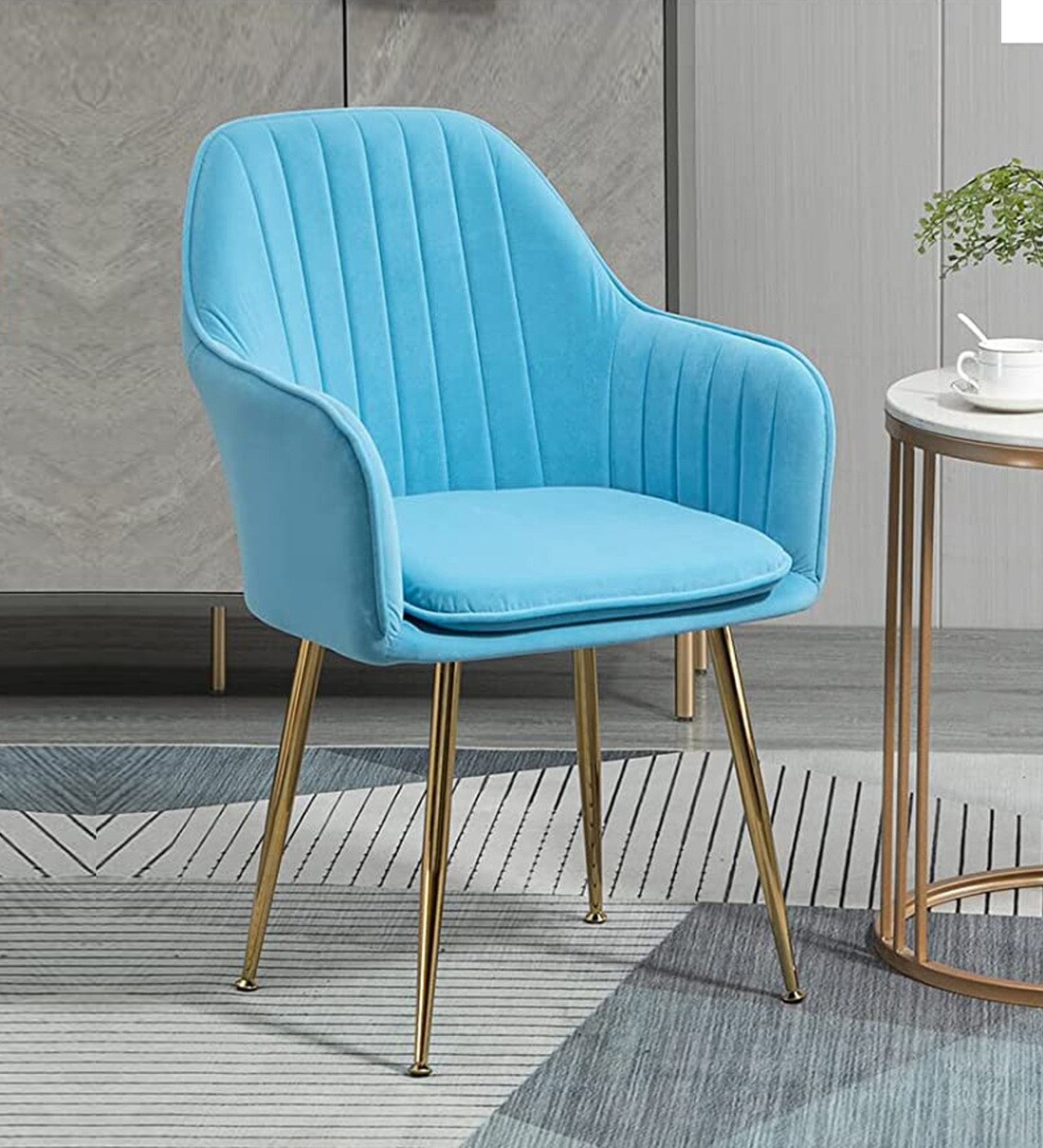 powder blue dining chairs
