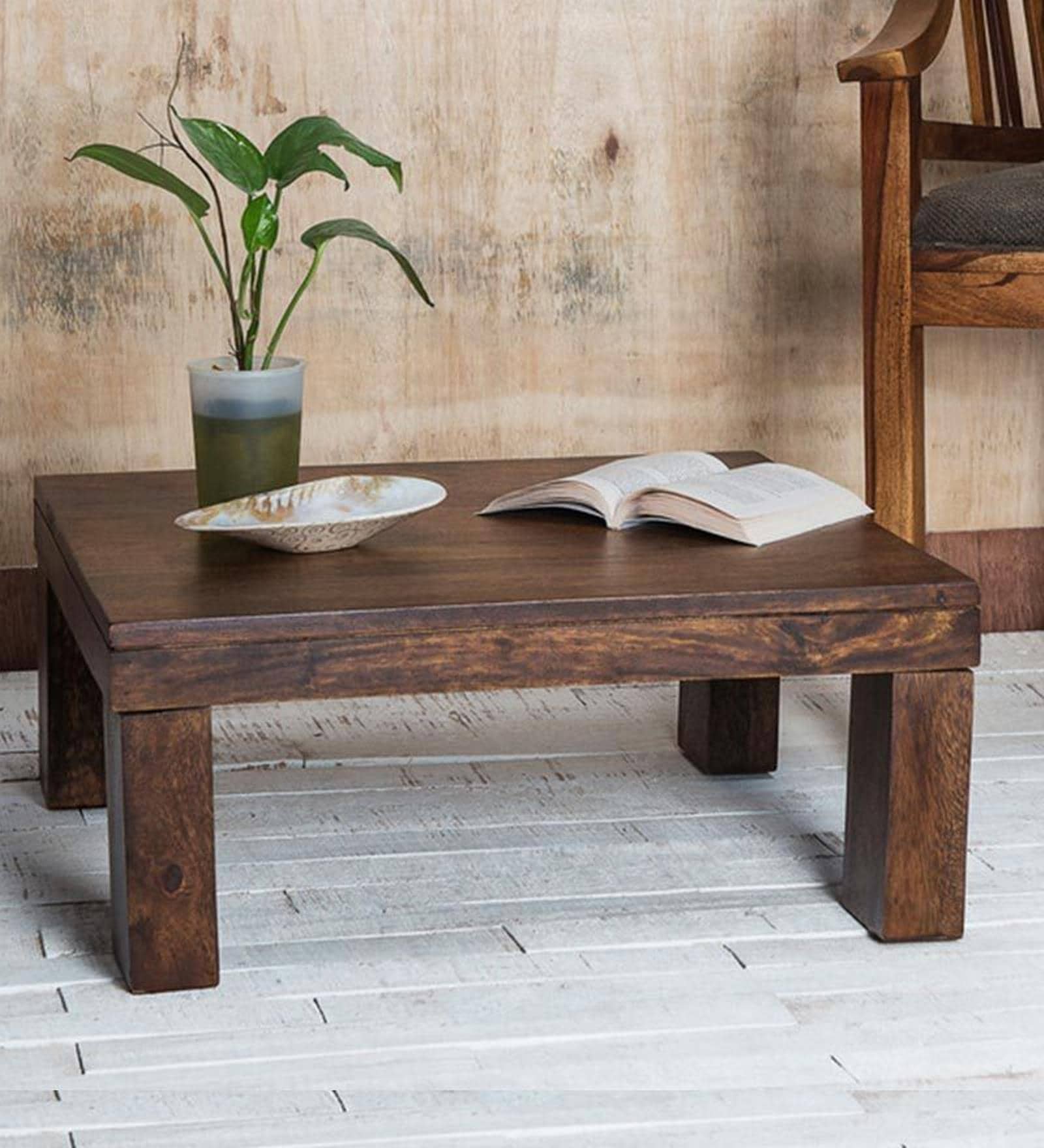 Buy Rosholt Coffee Table in Provincial Teak Finish on Rent Online