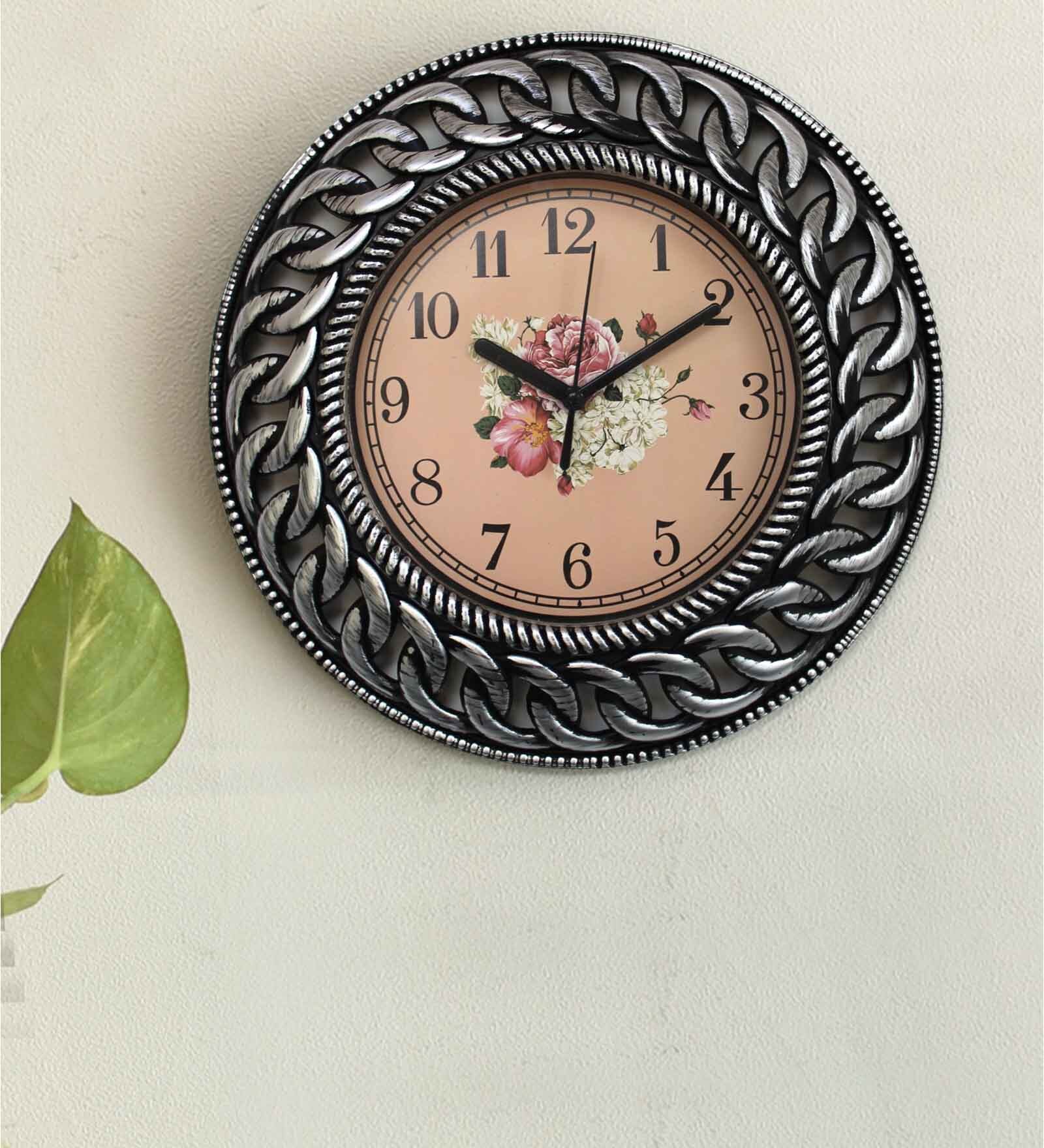 Buy Grey Plastic Textured Modern Wall Clock at 39% OFF by Tied Ribbons ...