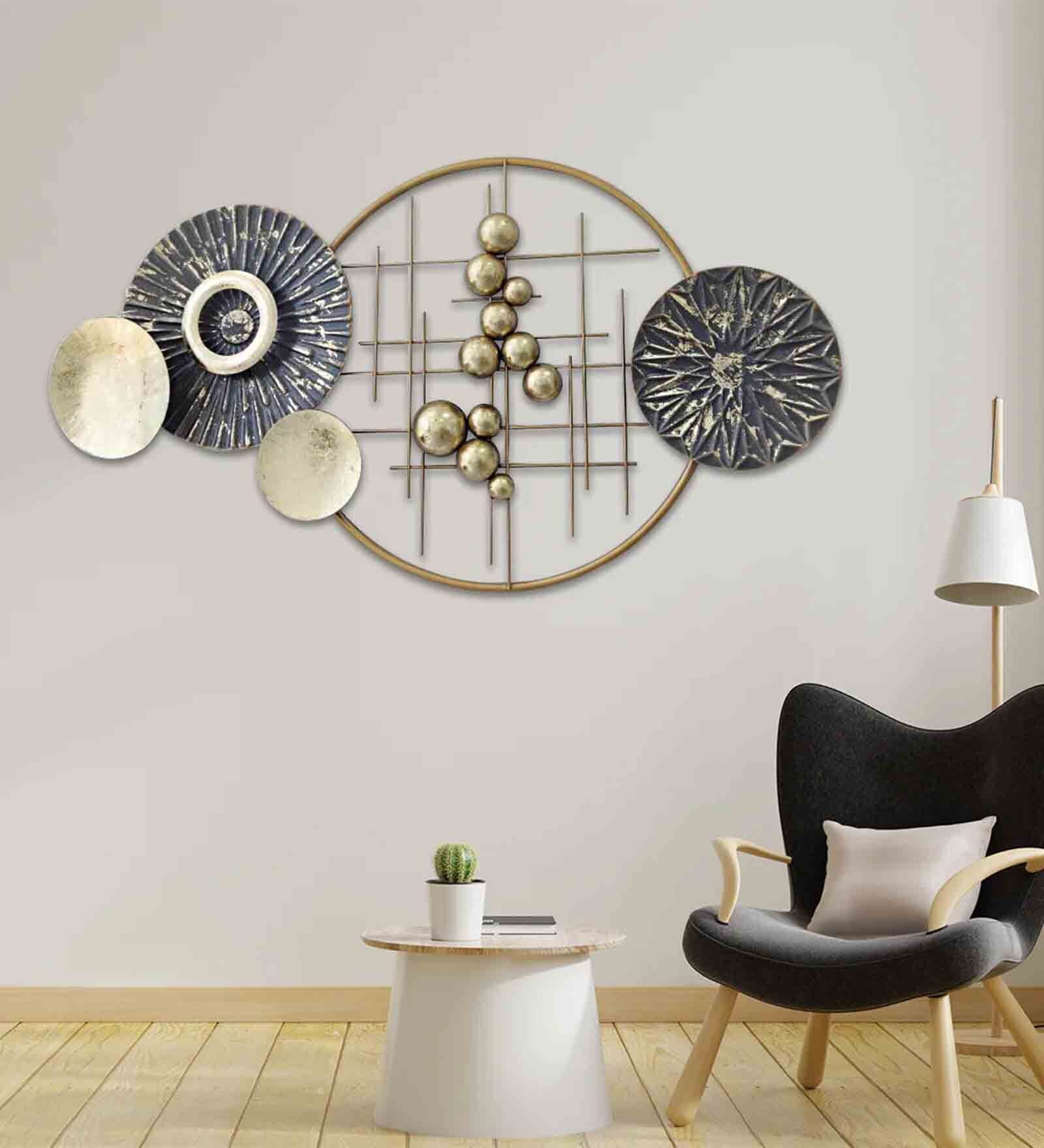 Buy Sacred Grove Abstract Metal Wall Art in Multicolour by Dekor