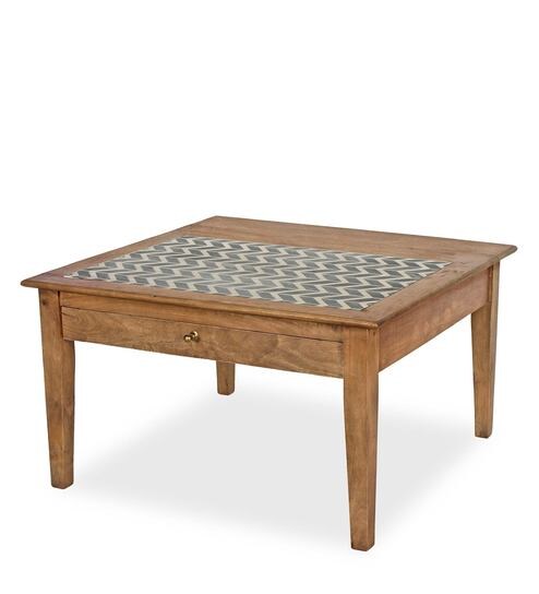 Buy Sara Oregon Coffee Table In Paintco Teak Finish By Fabuliv Online Square Coffee Tables Tables Furniture Pepperfry Product