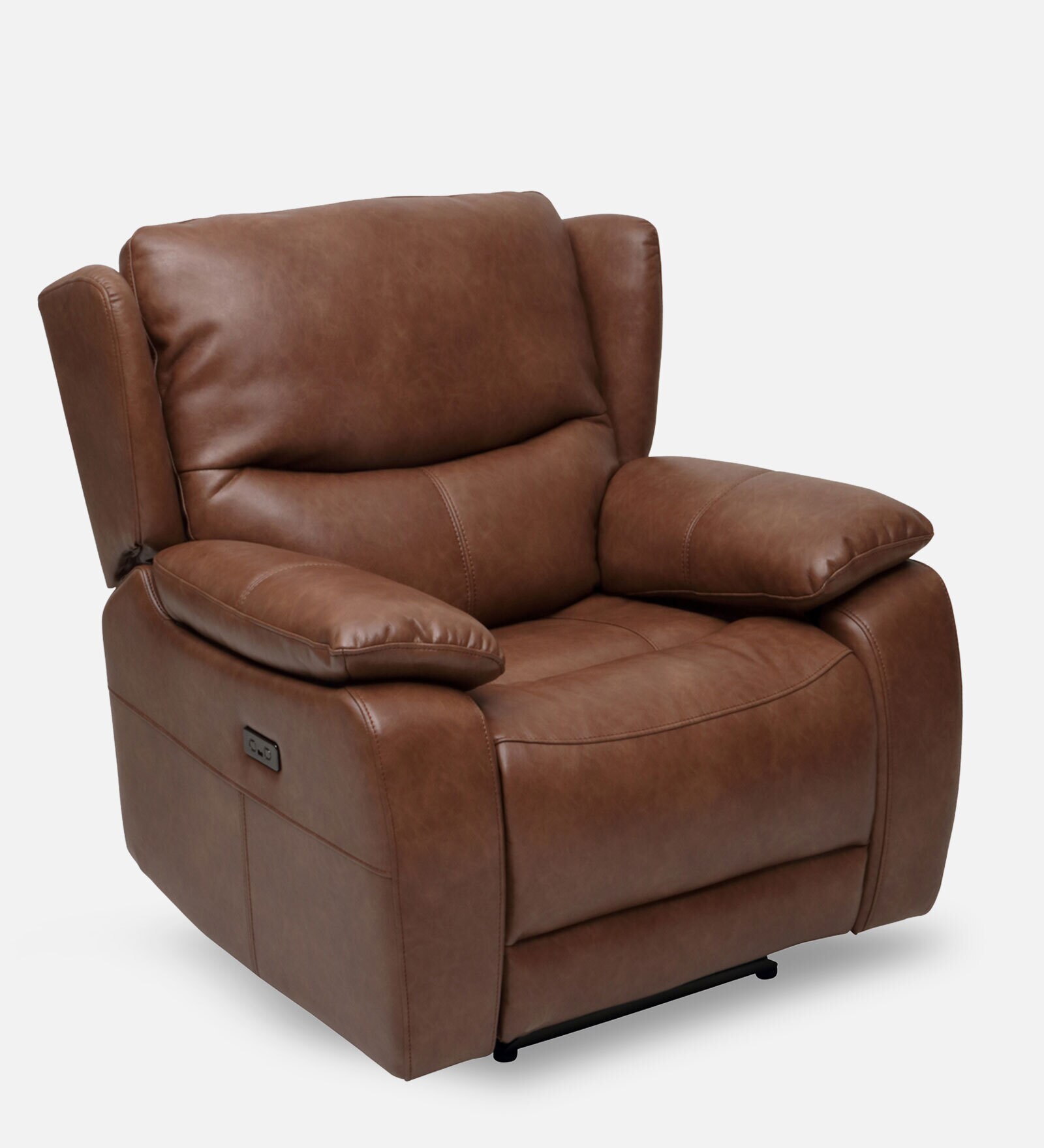 Buy Scarlet 1 Seater Recliner in Tan Brown Colour Online Motorized 1