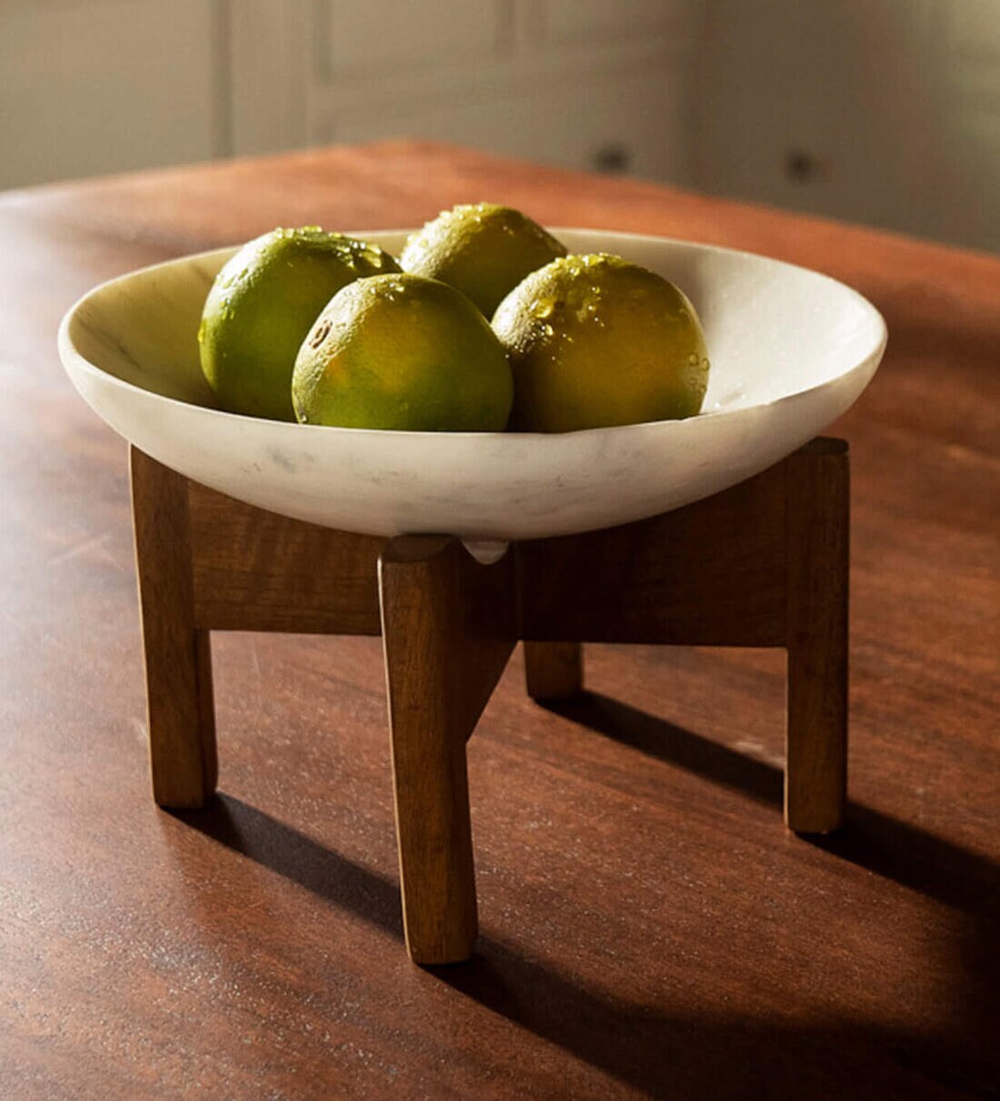 Buy Sera Marble Serving Bowl with Stand by Ellementry at 5 OFF by