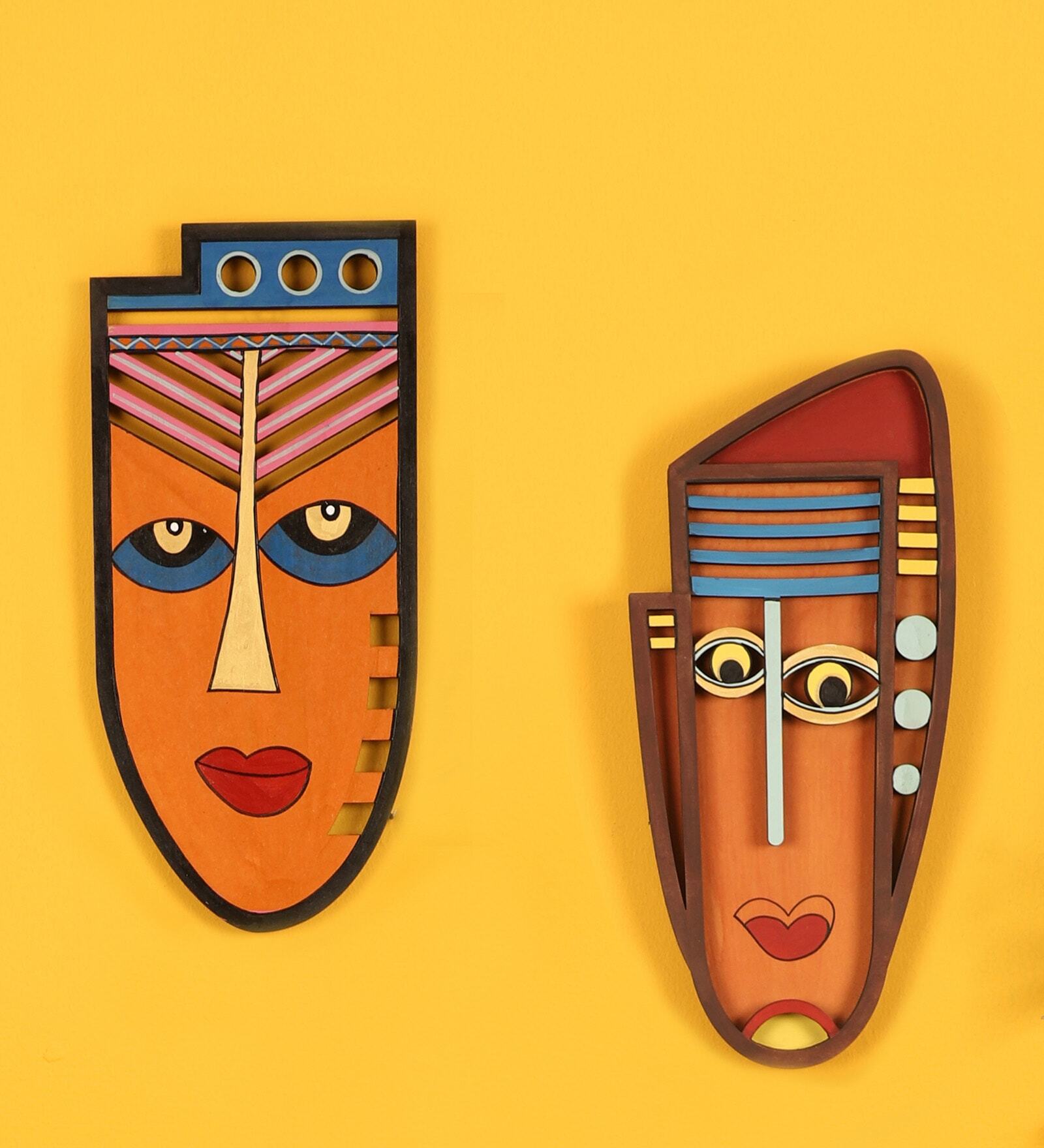 Buy Shamans Wall Decor Mask Online Wall Masks Wall Masks Home Decor Pepperfry Product