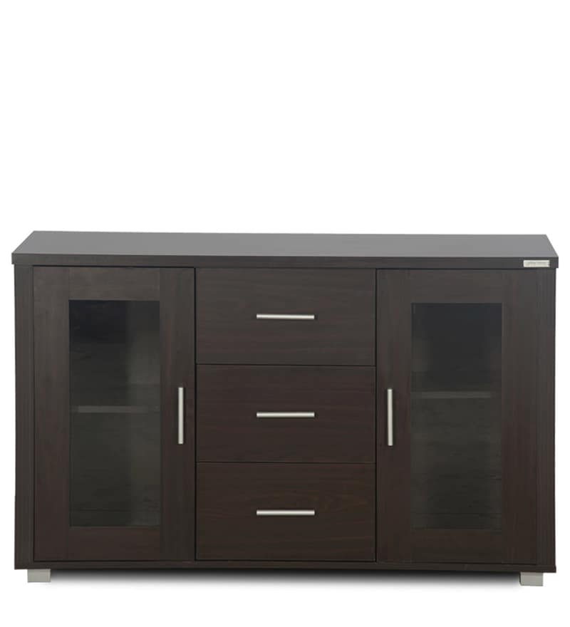 Buy Sideboard Cabinet with Drawer in Walnut Finish by ...