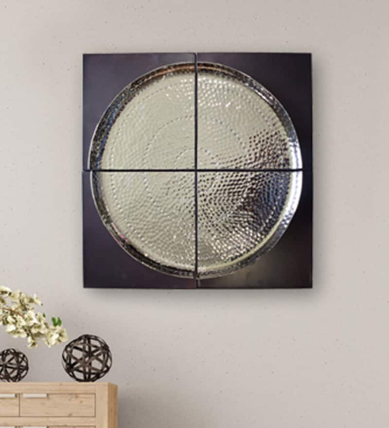 Buy Gold Metal Decorative Wall Art By Vedas Online Abstract