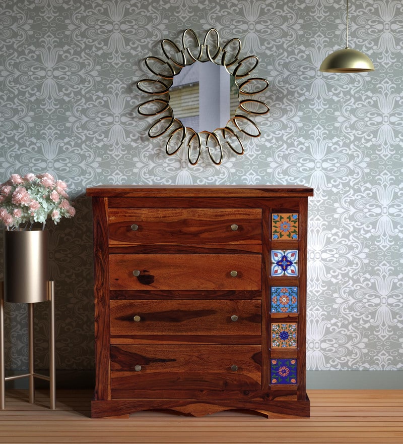 Buy Kiran Embossed Chest Of Drawer By Twigs Direct Online