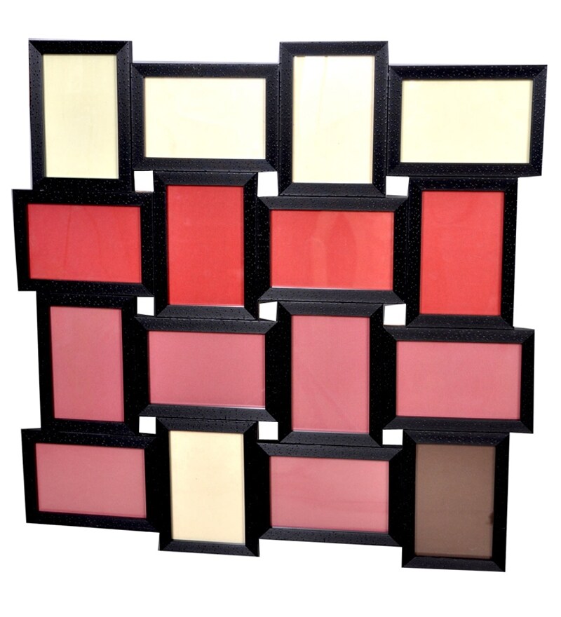 Buy Black Wooden 4 x 6 Inch Photo Collage Frame by Snap Galaxy Online