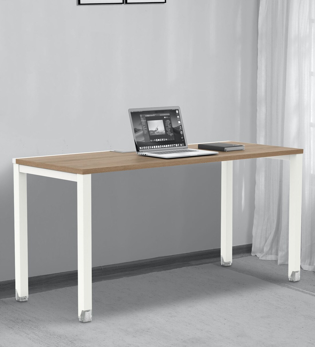 Buy Work Station in Persian Walnut & White Finish Online - Work ...