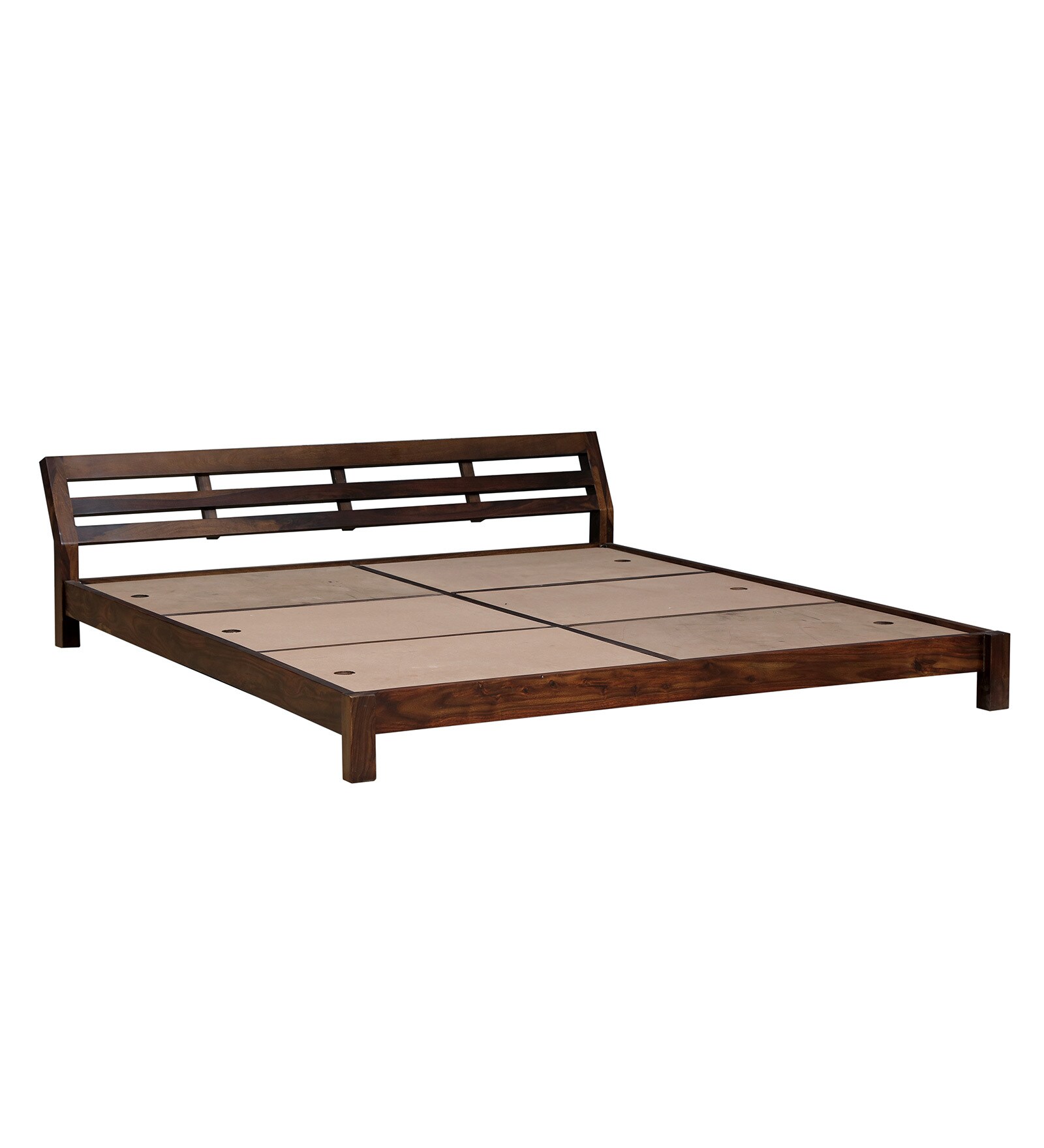 Buy Fairmont Solid Wood Queen Size Bed in Provincial Teak Finish by