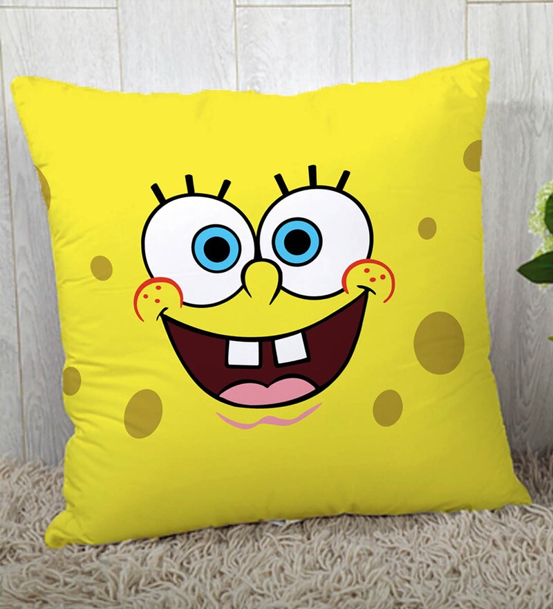 Buy Despicable Me Minion White Silk Cushion Cover By Stybuzz