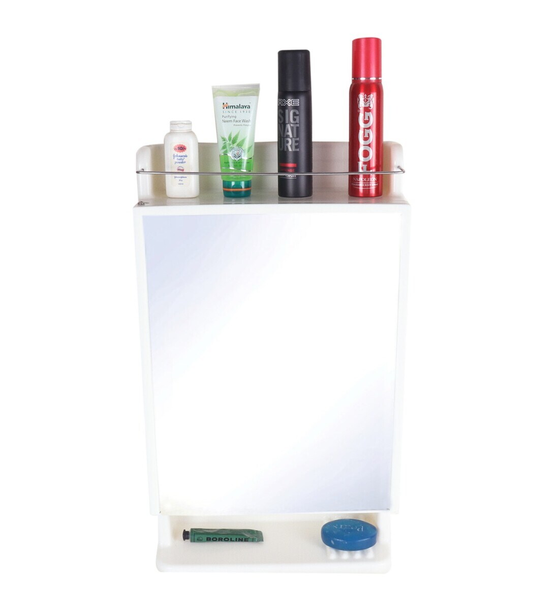 Buy Strong & Heavy Rich Look Plastic Bathroom with Mirror Ivory at 74 OFF by Cipla