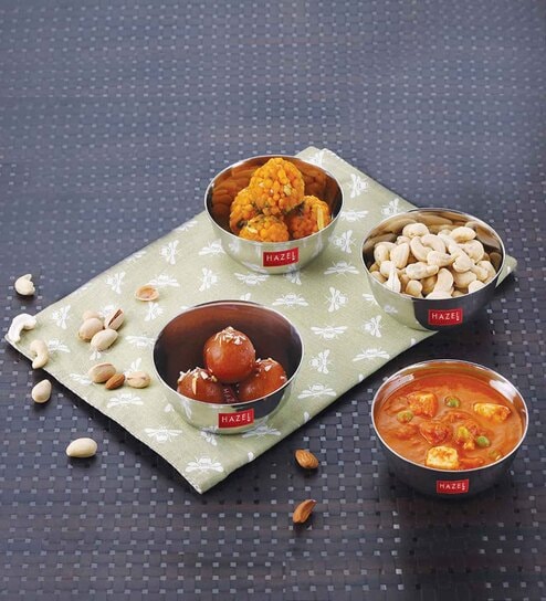 Silver 200 ml Stainless Steel (Set of 4) Bowls Offers & Cashback