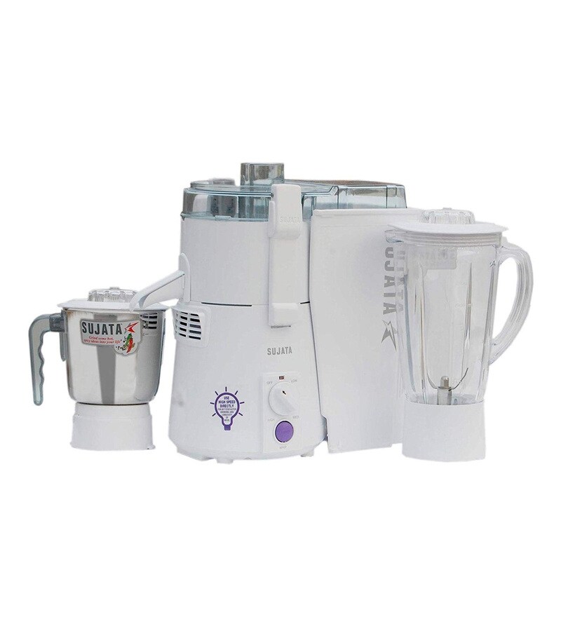 Buy Sujata 2 Jars 900W White Juicer Mixer Grinder (Model No POWERMATIC