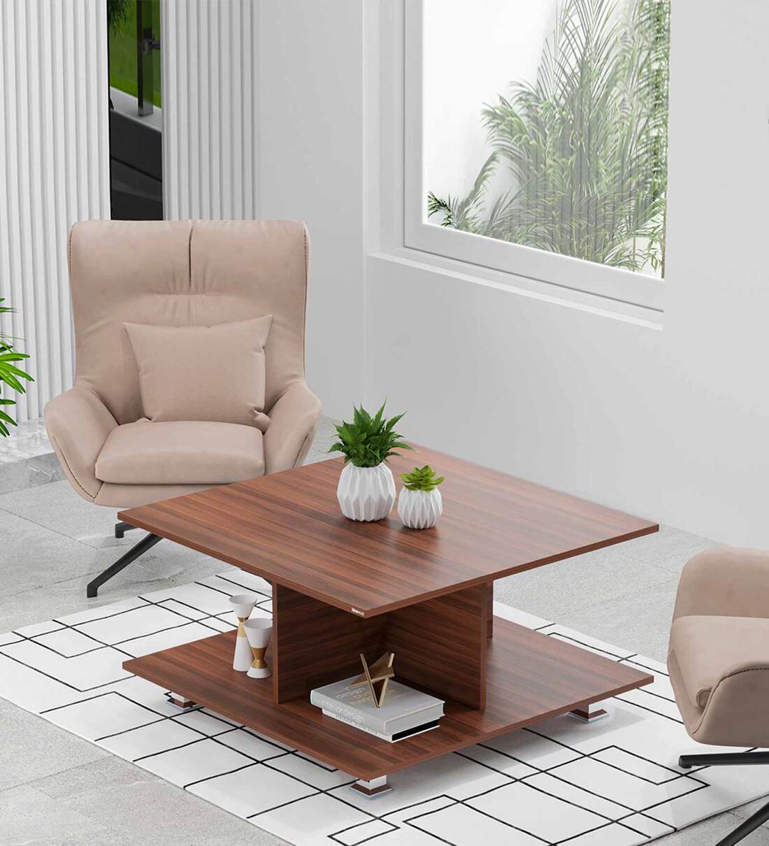 Buy Sydney Coffee Table in Walnut Finish at 24 OFF by bluewud Pepperfry