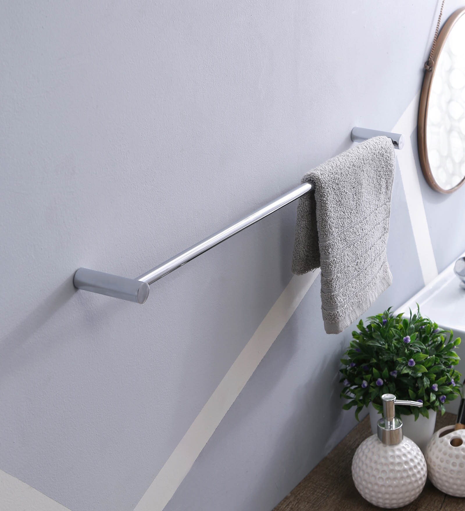 Buy Taptree Wall Mounted Brass Towel Rod Online Towel Holders Towel