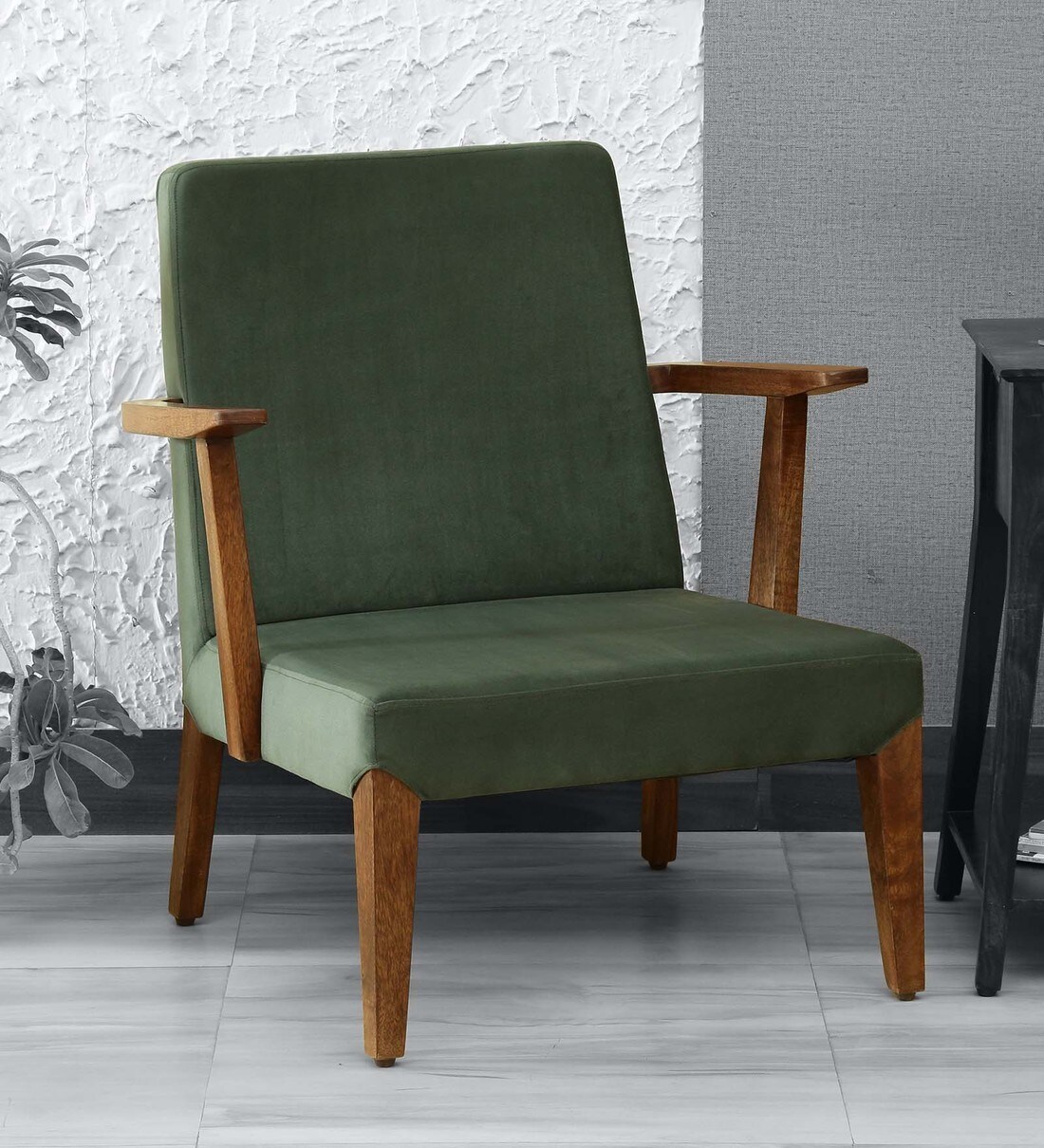 Buy Telford Solid Wood Arm Chair In Teak Finish at 4 OFF by Woodsworth