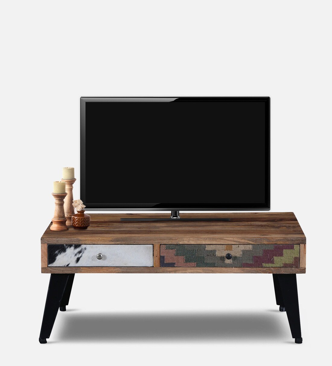 Buy Emmett Solid Wood Coffee Table In Distress Finish Online Eclectic