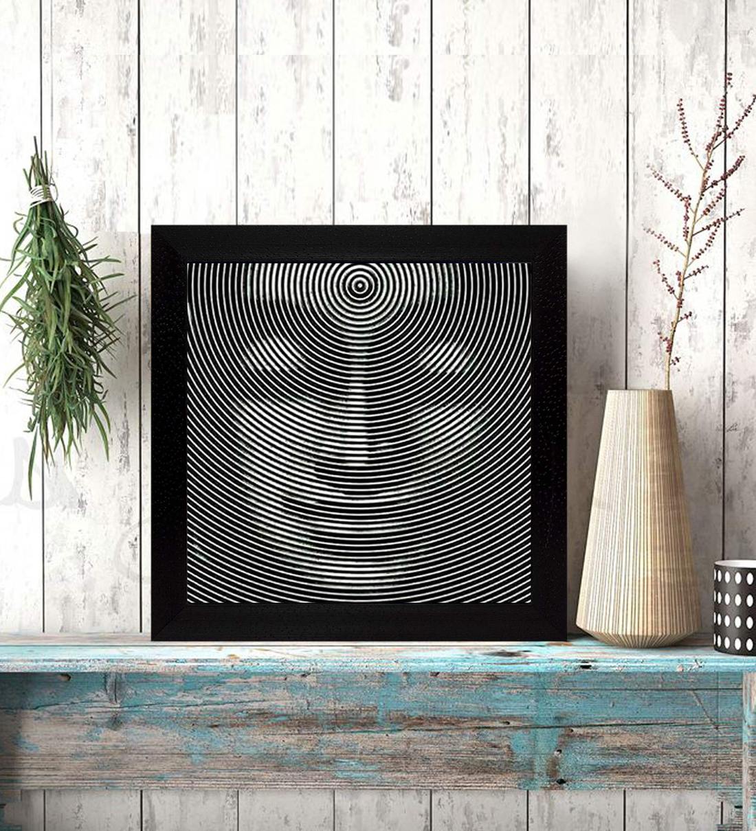 Buy Textured Atticus Black Textured Paper Framed Spiritual Art Print