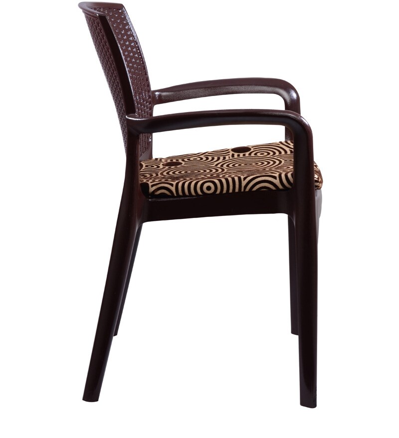 Texas Deluxe Arm Chair in Brown Colour by Supreme by Supreme Online