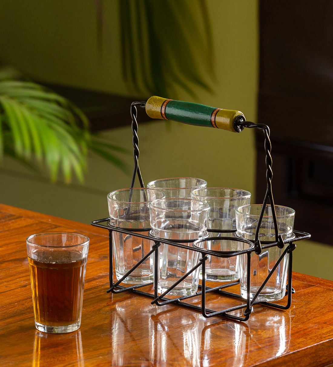 Buy The Railway Nostalgia 120ml Transparent (Set of 7) Glass Tea Glass