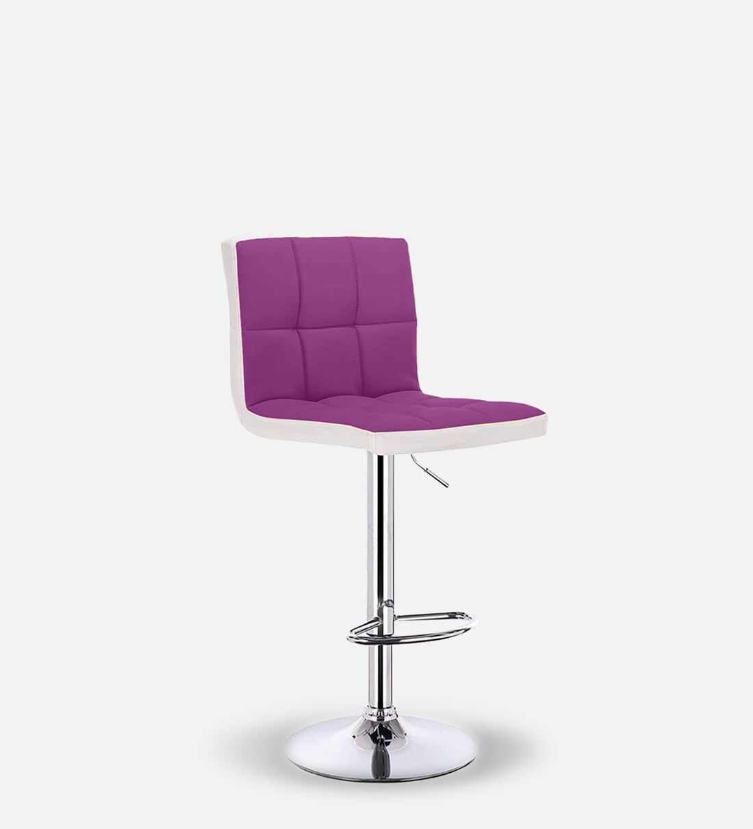 Buy Tony Full Back Bar Stool In Purple & White Colour By Redefine Online Modern Bar Stools