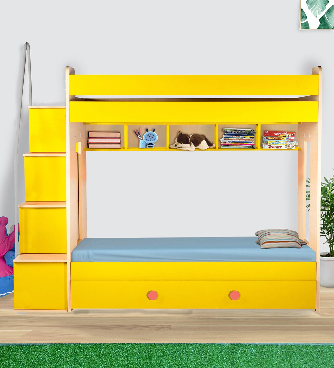 Buy Multi Flexi Bunk Bed In Yellow Colour With Drawer Storage At 10 Off By Yipi Online Pepperfry 4132
