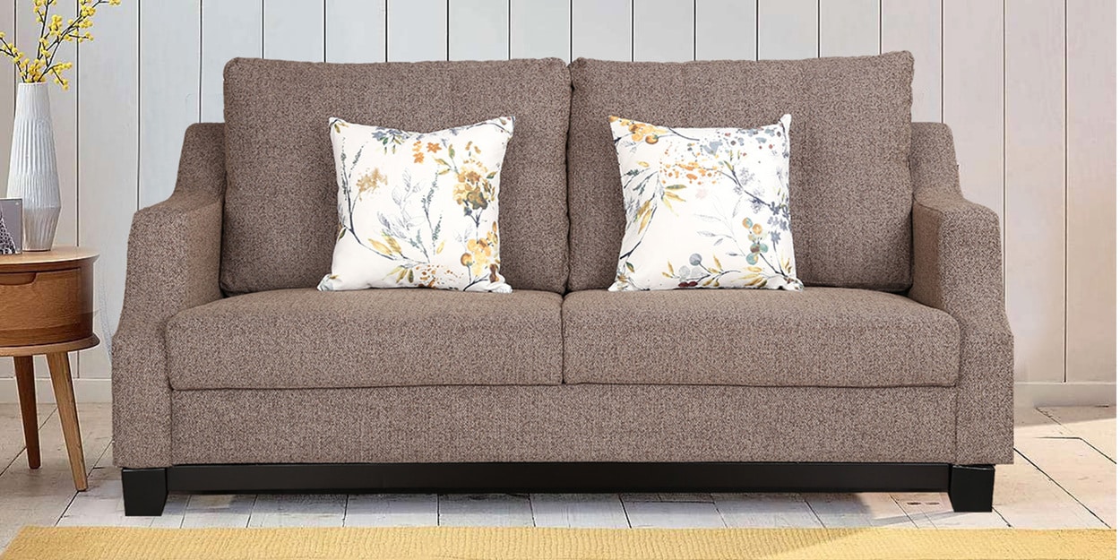 Buy Tremblay Fabric 3 Seater Sofa in Brown Colour by HomeTown Online Lawson 3 Seater Sofas 3
