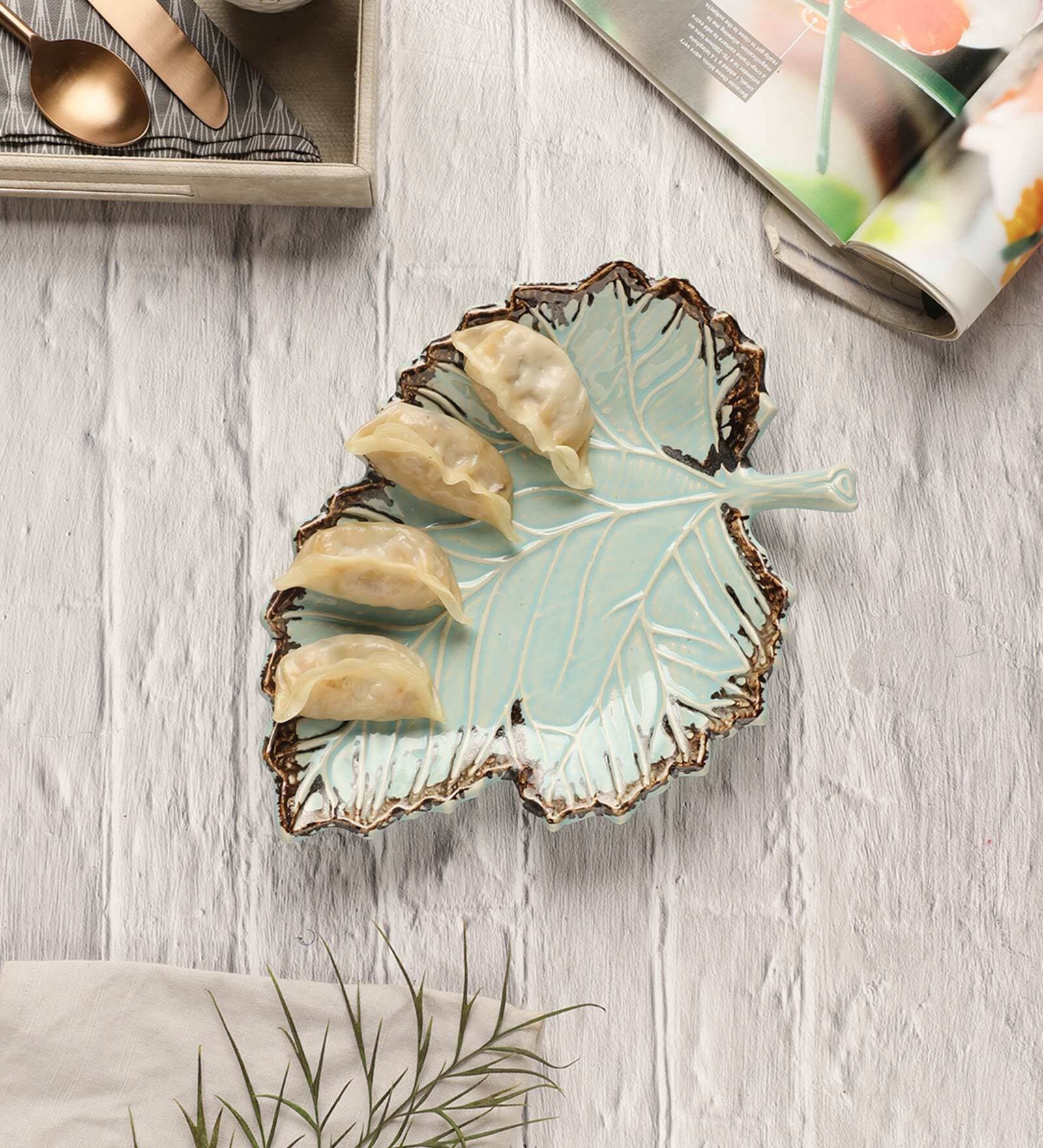 Buy Tranquil Spring Pastel Green 11 Inch Ceramic Appetizer Platter