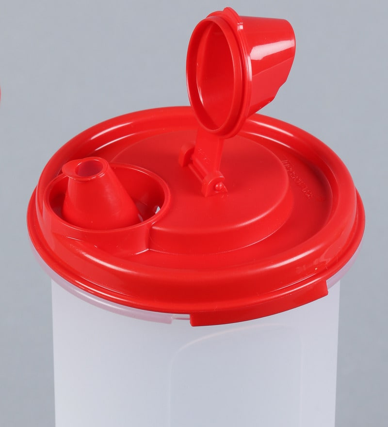 Buy Tupperware Mega Magic Red Plastic 1.1 L Oil Dispenser with Lid