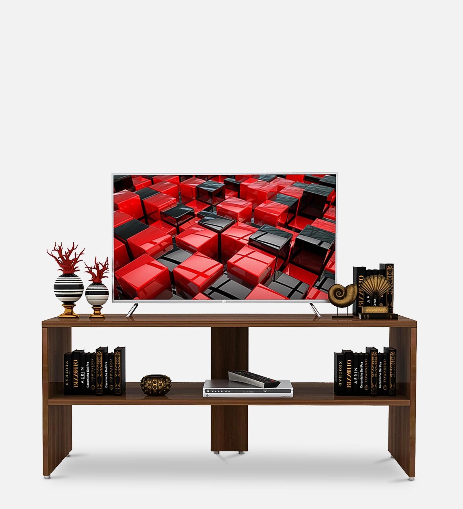 Buy Medium TV Console in Natural Wood Finish at 10 OFF by VCreate