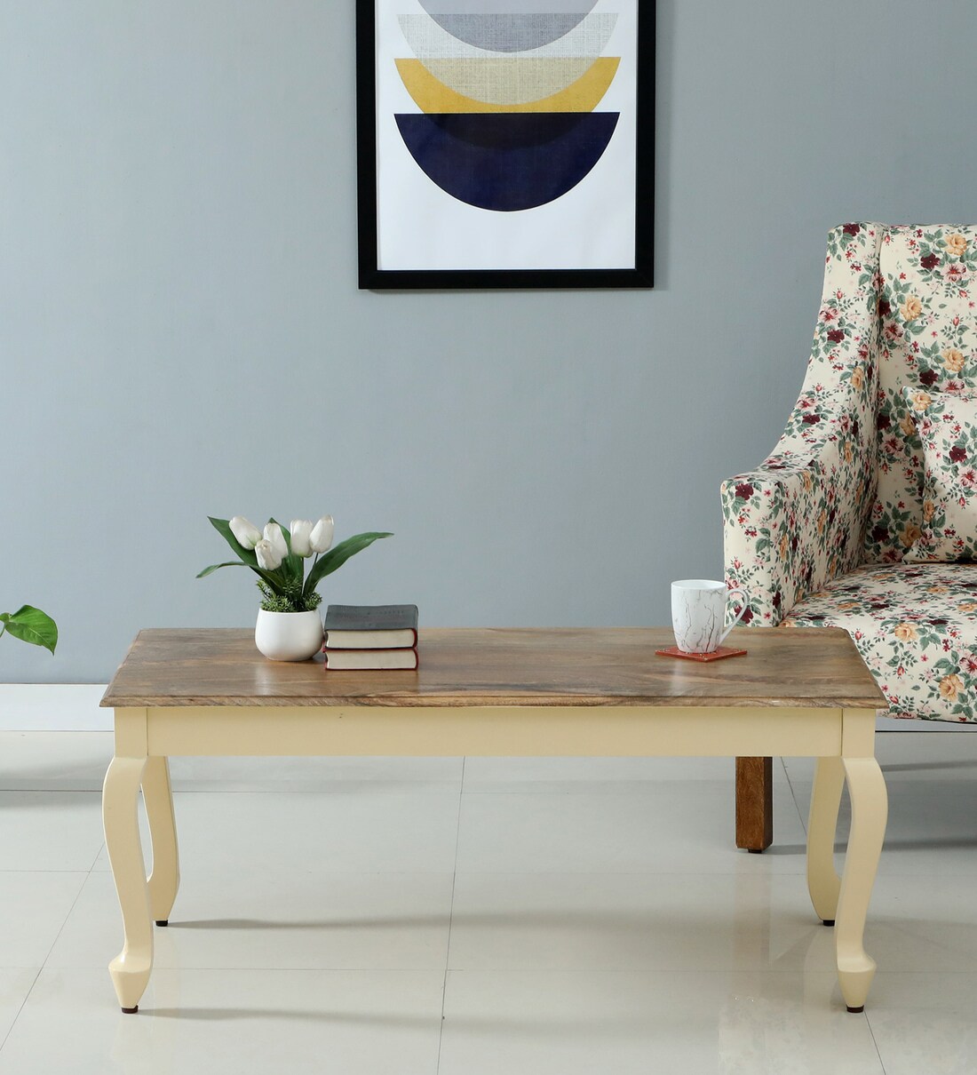 Buy Versaille Solid Wood Coffee Table In Tulip Finish Online