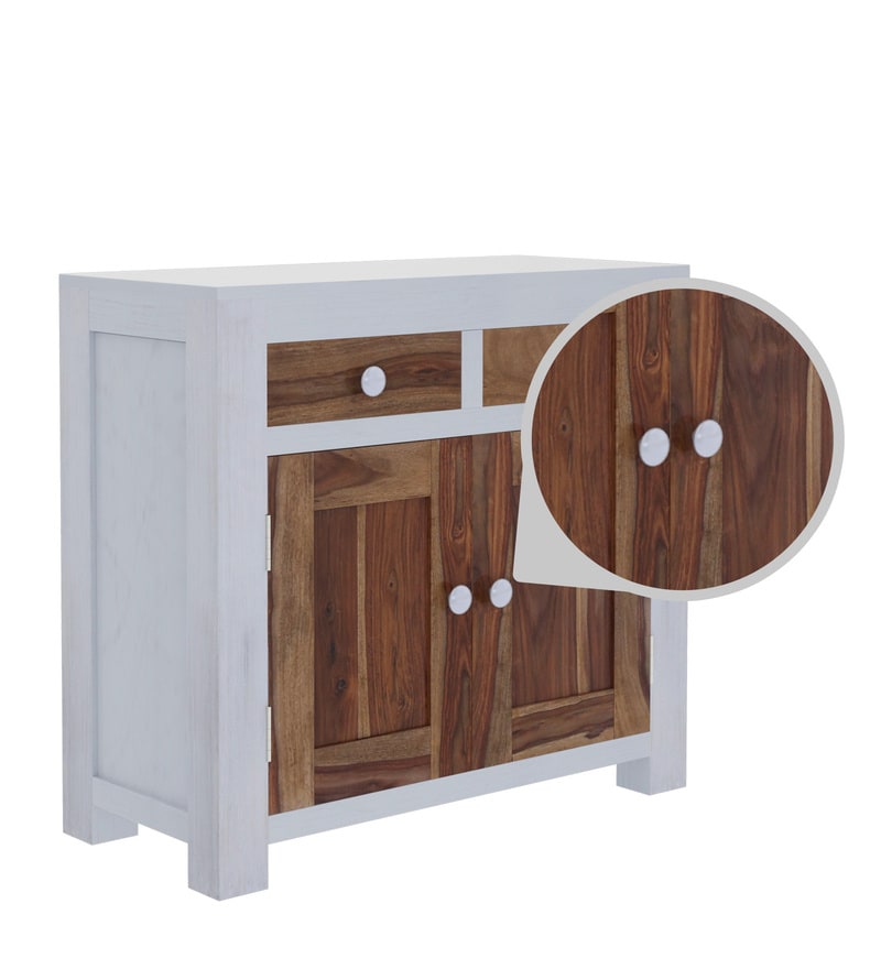 Buy Verona Solid Wood Cabinet In Distress Finish By Bohemiana