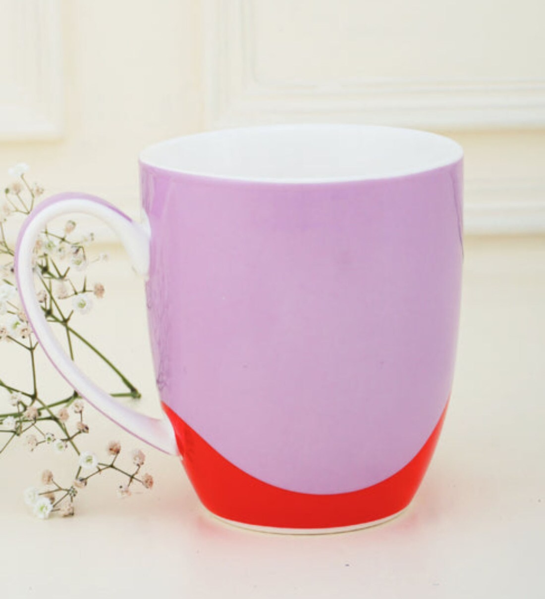 Buy Josiah 350ml Purple & Red Bone China Coffee Mug Online Coffee