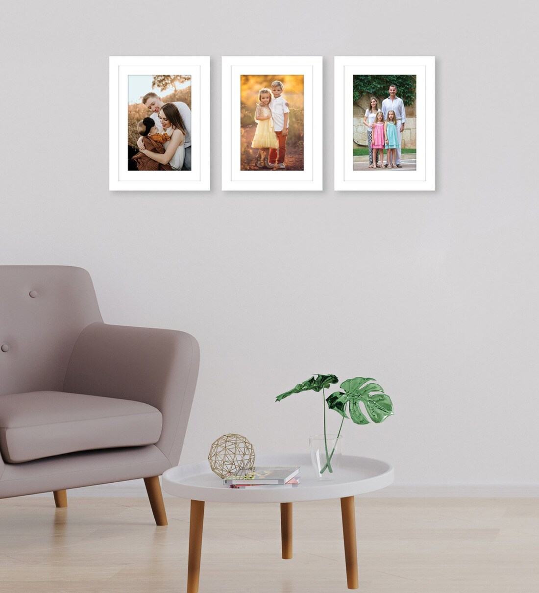 Buy White Engineered Wood S, Set Of 3 Collage Photo Frames at 63% OFF ...