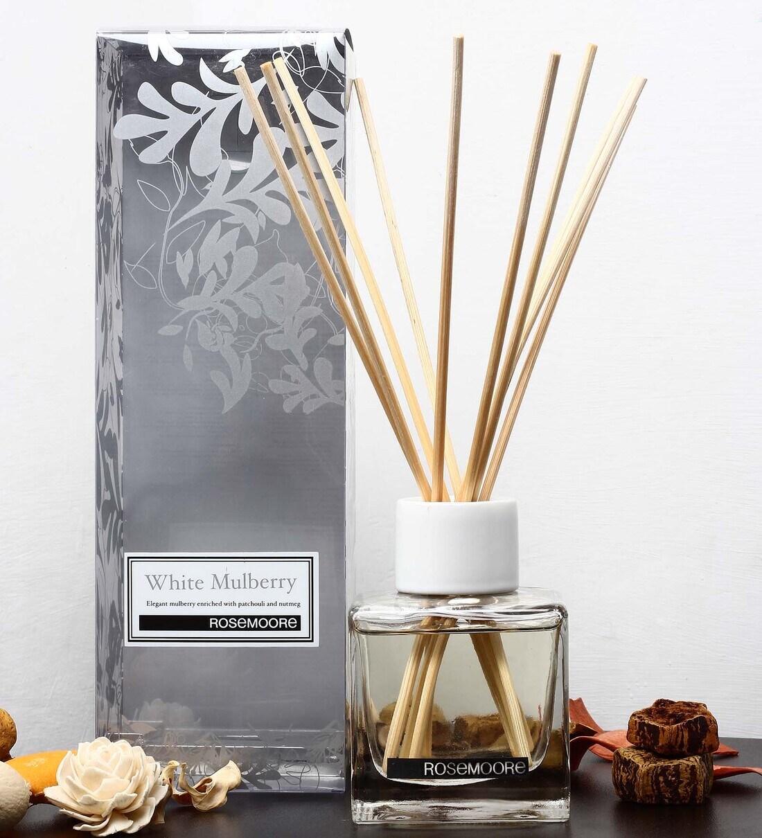 Buy White Mulberry Scented Reed Diffuser Set at 27% OFF by Rosemoore ...