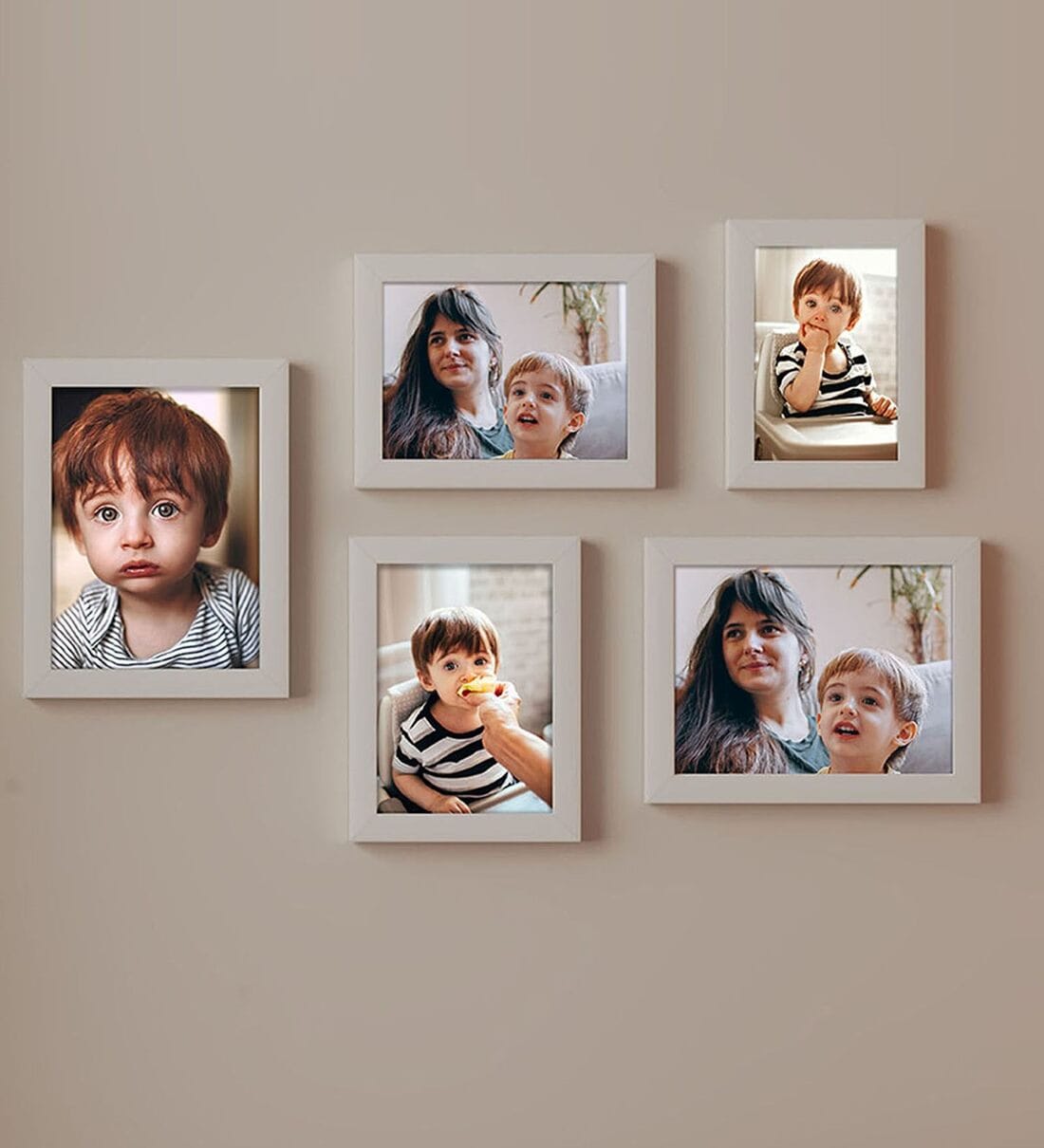 Buy White Synthetic Wood (Set of 5) Photoframes by Art Street at 78% ...