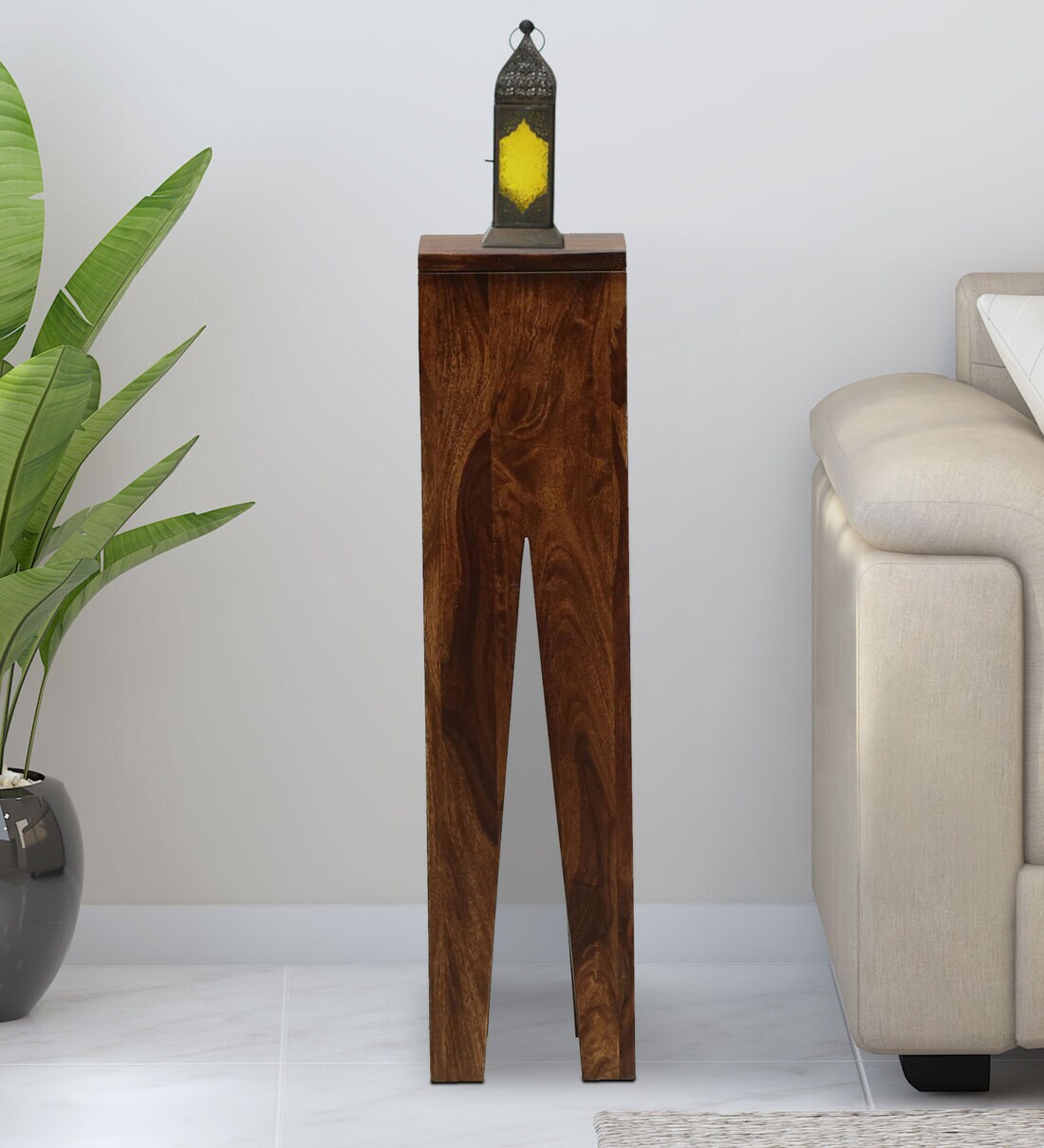 Buy Zeeland Sheesham Wood End Table In Provincial Teak Finish Online