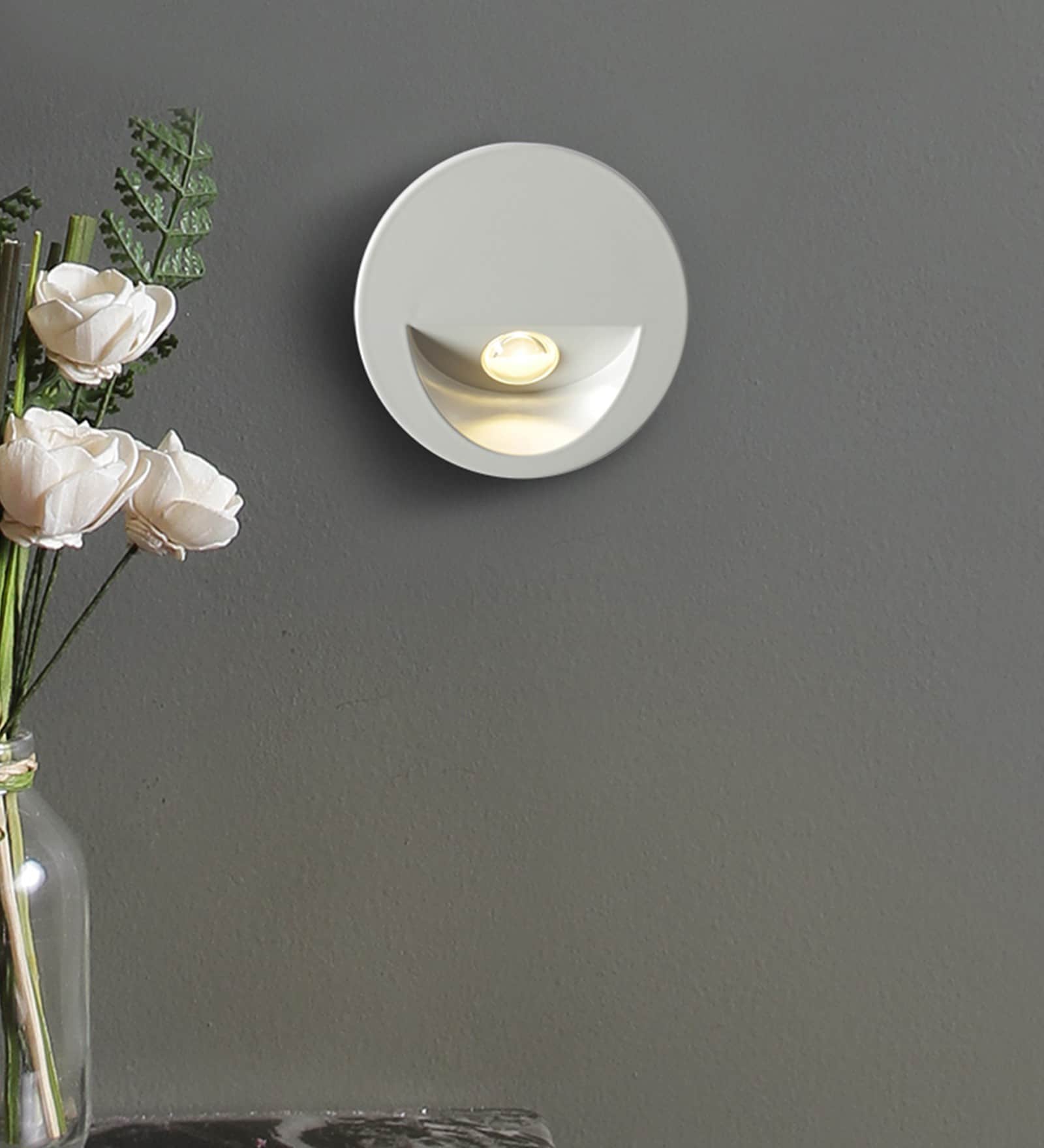 Buy White Metal Outdoor Wall Light by Jainsons Emporio Online Outdoor