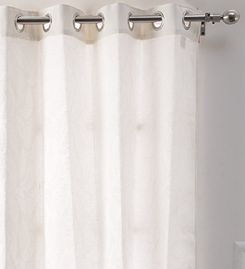 Buy Dark Beige Polyester 42 X 96 Inch Door Curtain Set Of 2 By