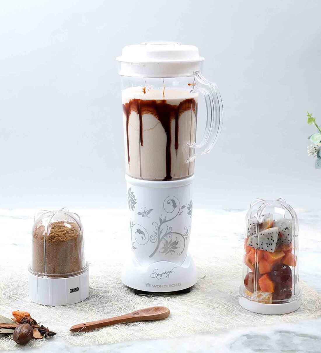 Buy Wonderchef Nutri Blend 400W 22000 RPM Mixer Grinder Online Mixer and Grinders Mixer and